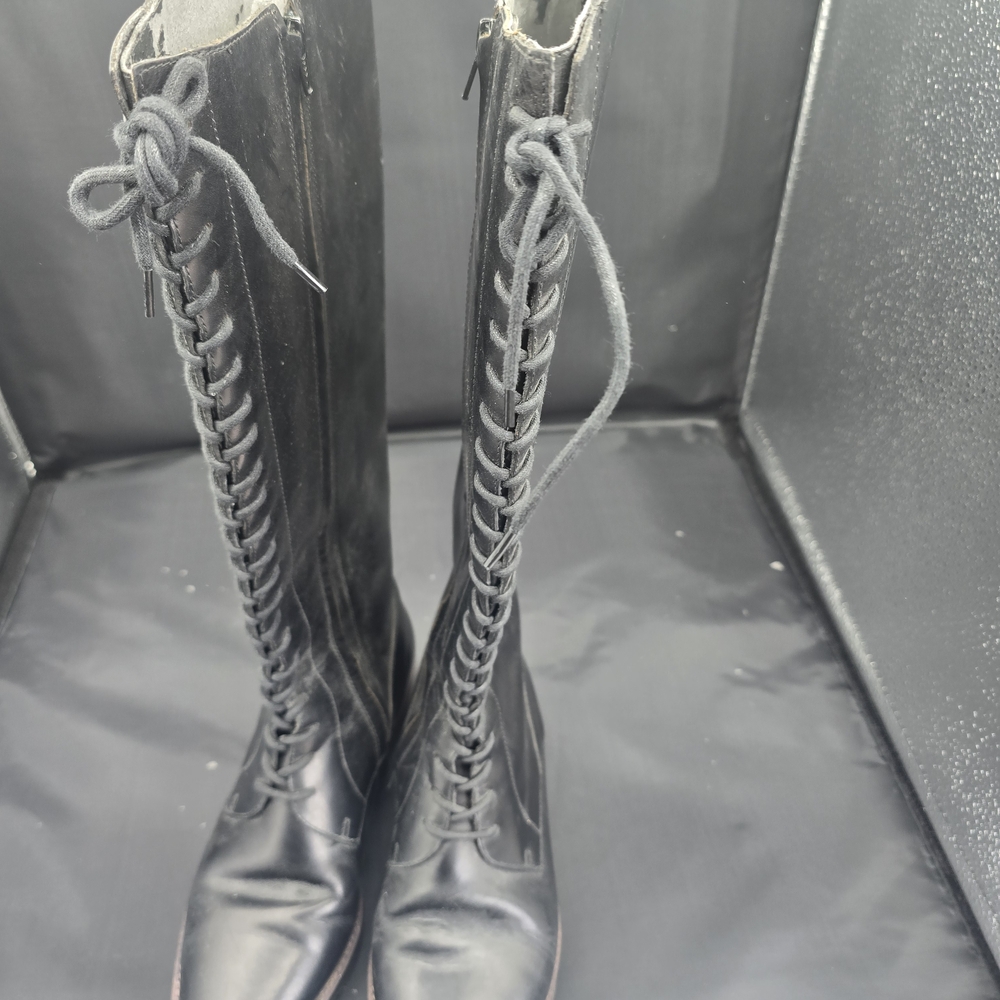 Unisa Black Lace-Up‎ Women's Boots